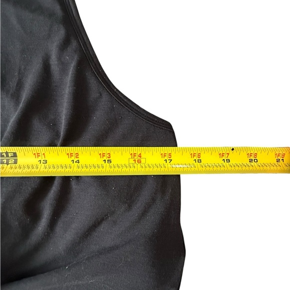 Black Tie-Front Racerback Tank – Size XL - Picture 2 of 4